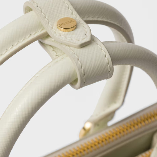Galleria Mini Saffiano Vernice White