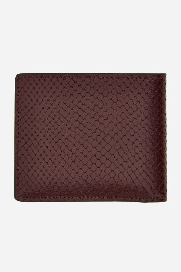 Icon Bifold Wallet W/Coin Pocket In Printed Ayers Calf Leather
