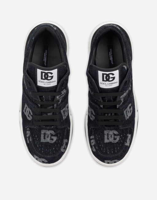 NEW ROMA SNEAKERS WITH DENIM LOGO