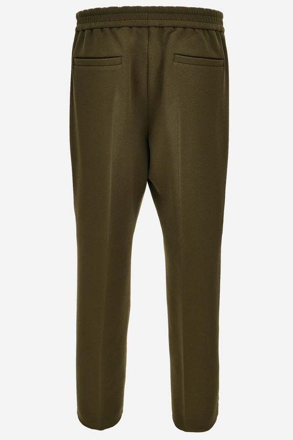 Jogger Pant In Double Splittable Bistretch Wool Fabric