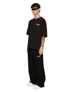 PRINTED COTTON JERSEY T-SHIRT WITH DGVIB3 PATCH