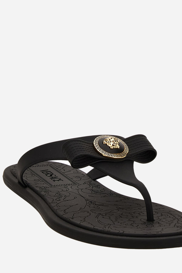 Gianni Ribbon Slides In Rubber