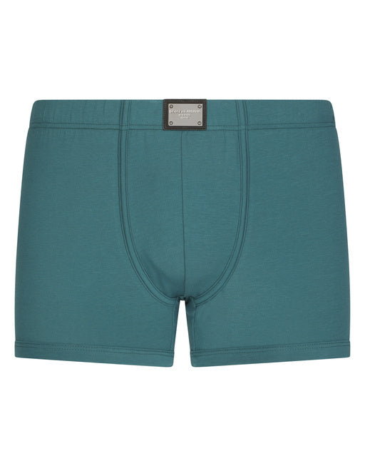 TWO-WAY-STRETCH JERSEY BOXERS WITH LOGO TAG