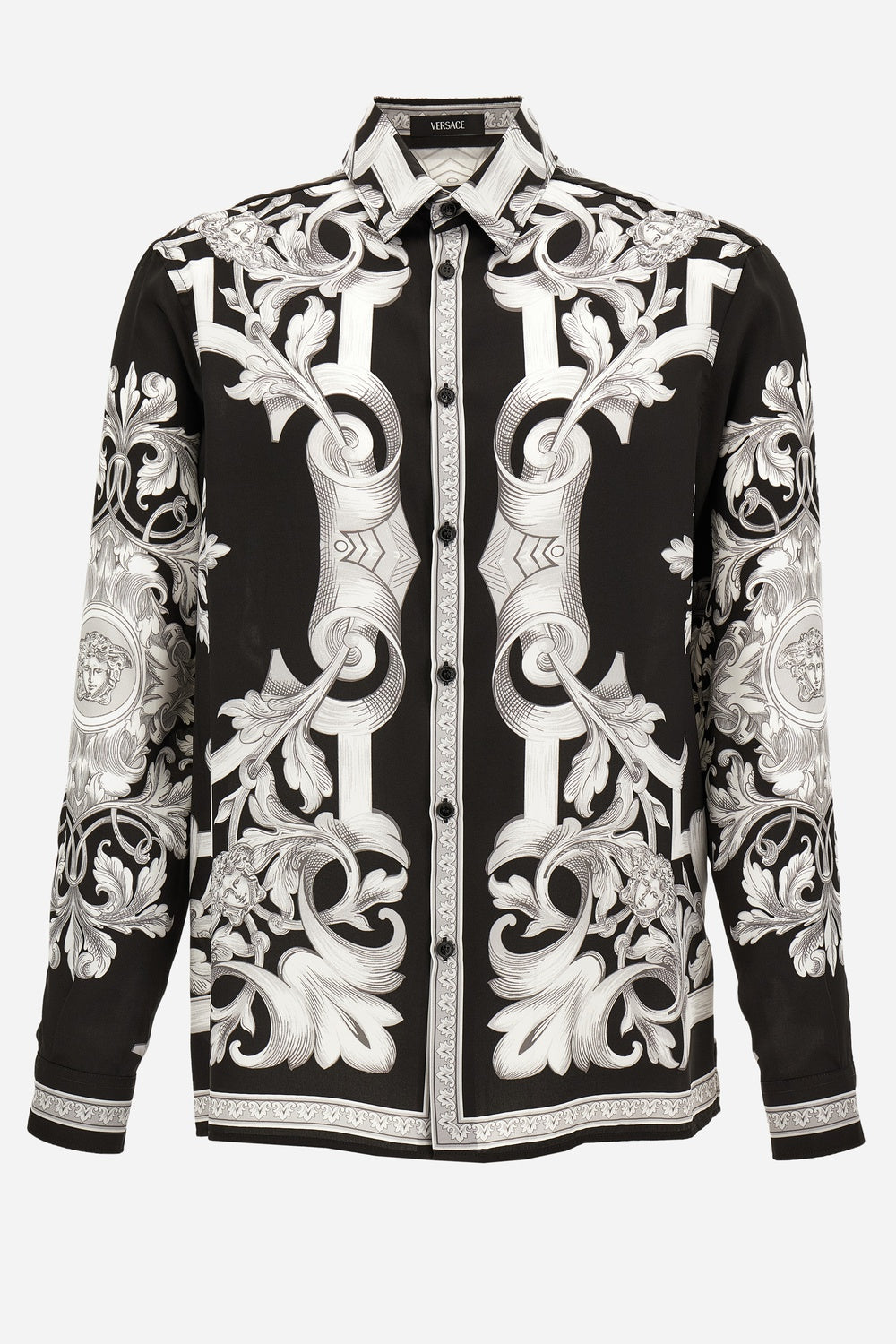Informal Shirt In Twill Poly Architectural Barocco Print
