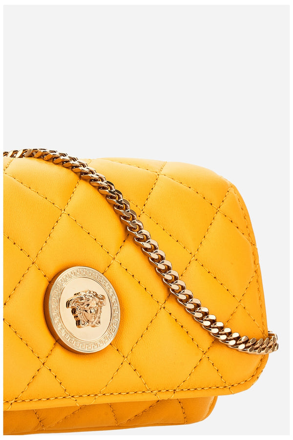 Icon Shoulder Bag In Quilted Lamb Leather