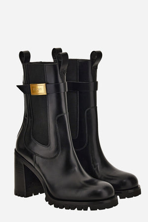 Versace Milano Booties In Calf Leather