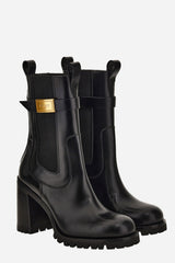 Versace Milano Booties In Calf Leather
