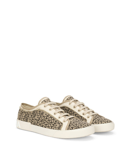 PRINTED CANVAS PORTOFINO VINTAGE SNEAKERS