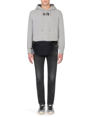GRAY WASHED STRETCH SKINNY JEANS