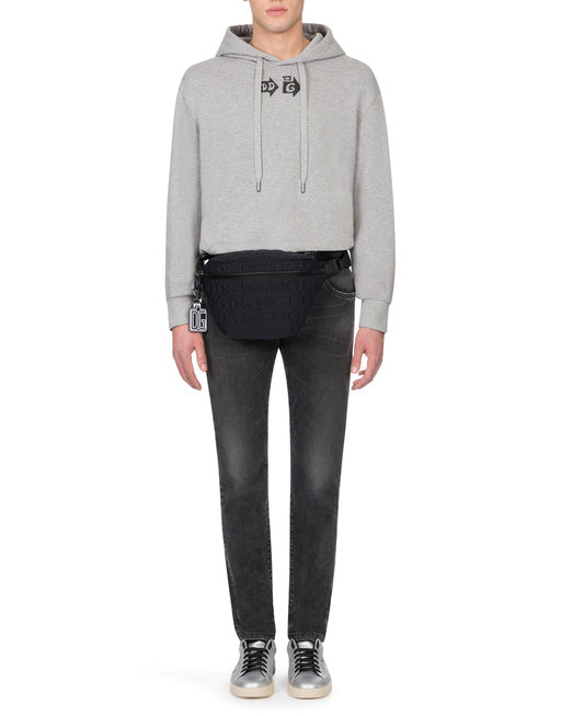 GRAY WASHED STRETCH SKINNY JEANS