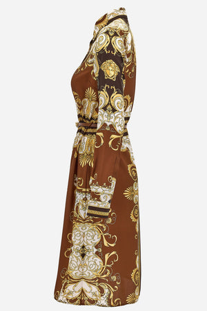 Dress In Twill Poly Barocco Sping Print