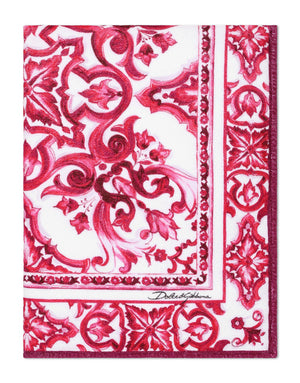 MAJOLICA-PRINT TERRYCLOTH BEACH TOWEL