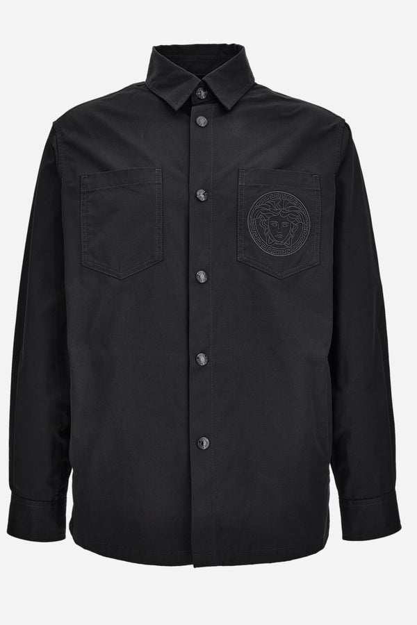 Blouson In Combo Fabrics Cotton Twill-Jacquard Light