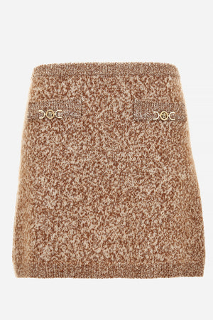 Knit Skirt In Mouline' Wool Cashmere Icons