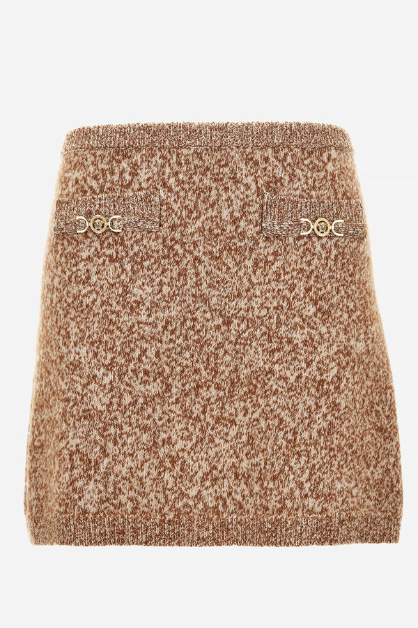 Knit Skirt In Mouline' Wool Cashmere Icons