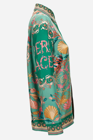 Formal Shirt In Underwater Barocco Foulard On Silk Twill