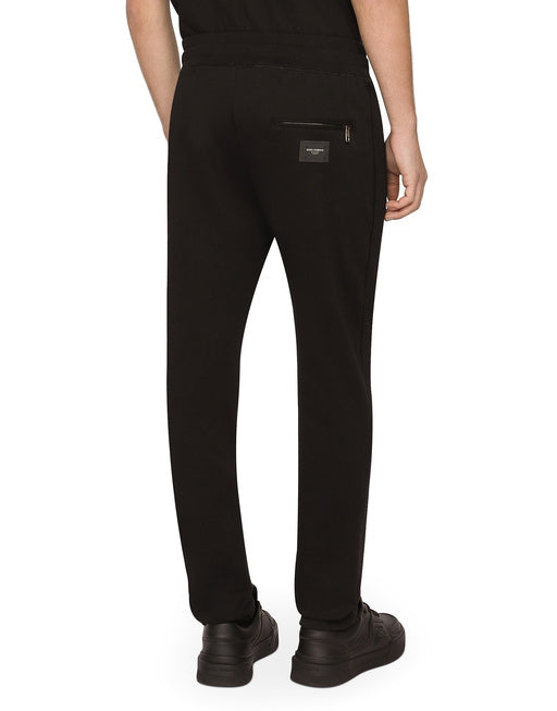 JERSEY JOGGING PANTS WITH BRANDED TAG