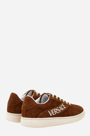 Tennis Low Top In Suede-Versace Embrodery