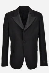 Evening Jacket In Mohair Wool Fabric-Hotfix Embroidery