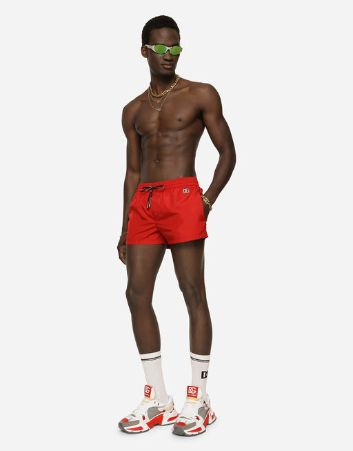 SHORT SWIM TRUNKS WITH DG HARDWARE