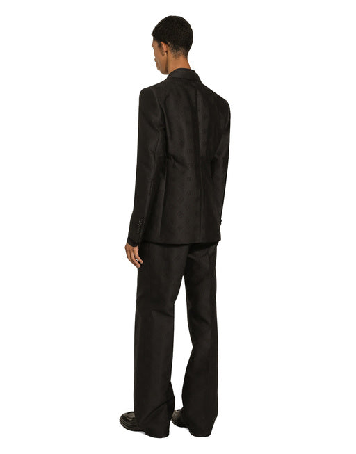 DOUBLE-BREASTED SICILIA-FIT JACQUARD JACKET