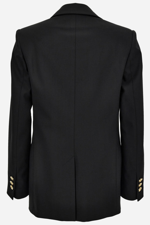 Informal Jacket In Wool-Barocco Palm Allover Printed Lining