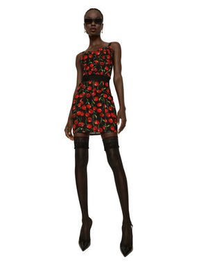 SHORT MARQUISETTE SKIRT WITH BRANDED ELASTIC