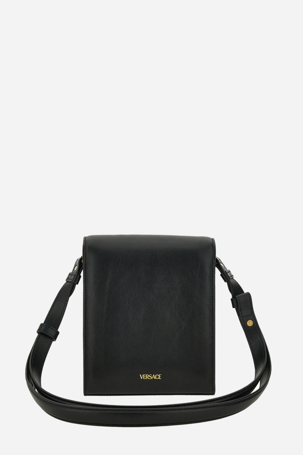 Medusa Biggie Vertical Messenger In Calf Leather
