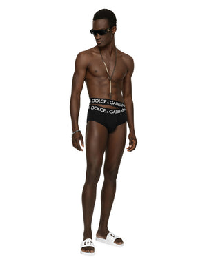 TWO-WAY-STRETCH JERSEY BRANDO BRIEFS WITH DOUBLE WAISTBAND