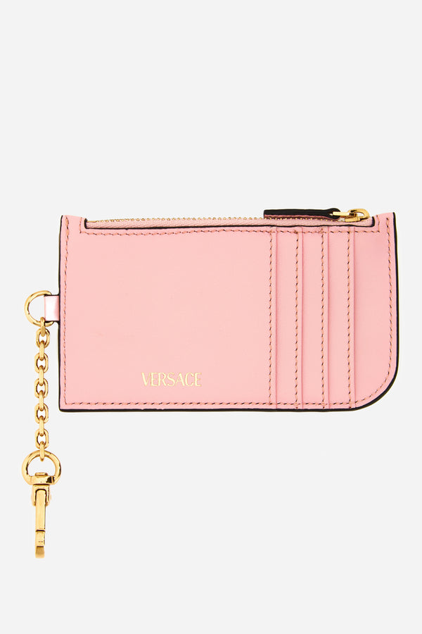Smooth Icon Card Case In Lamb Leather