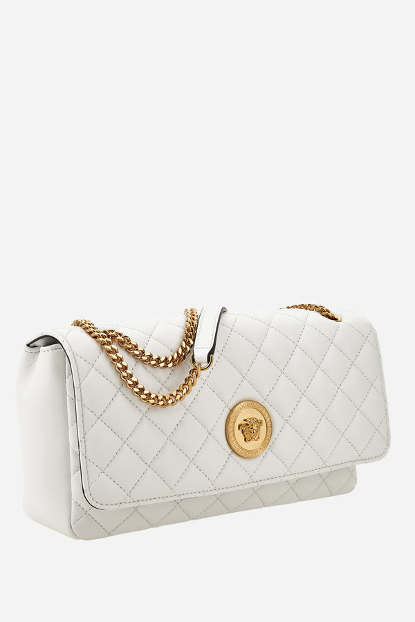 Icon Md Shoulder Bag In Quilted Lamb Leather