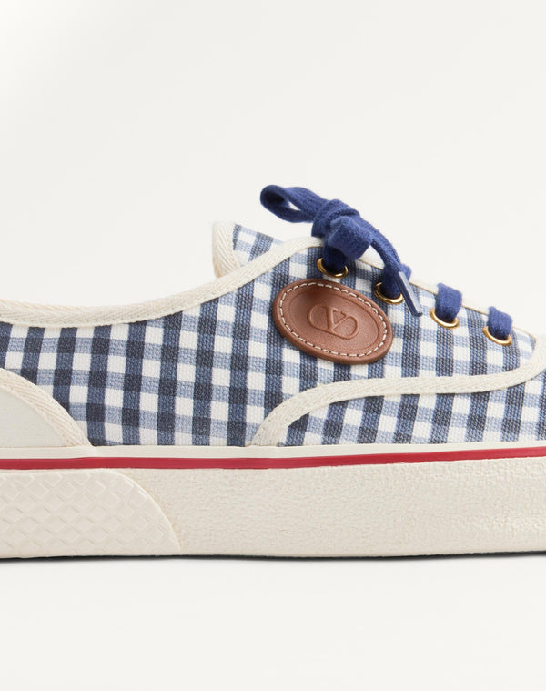 Sneaker Nojoke In Tessuto Canvas Stampa Vichy