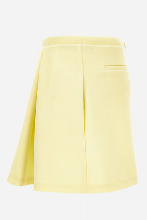 Skirt In Responsible Wool Grain De Poudre Natural Stretch Light Bonded
