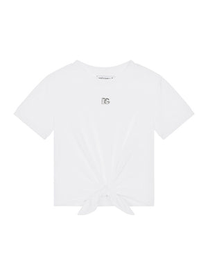 JERSEY T-SHIRT WITH METAL DG LOGO
