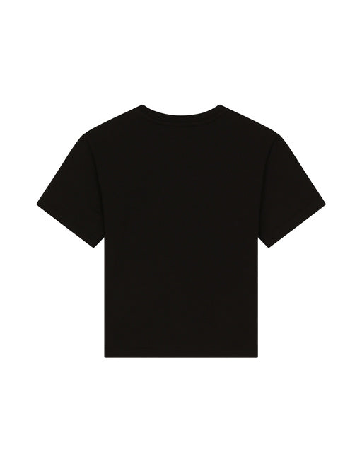 JERSEY T-SHIRT WITH HEAT-SEALED LOGO PRINT