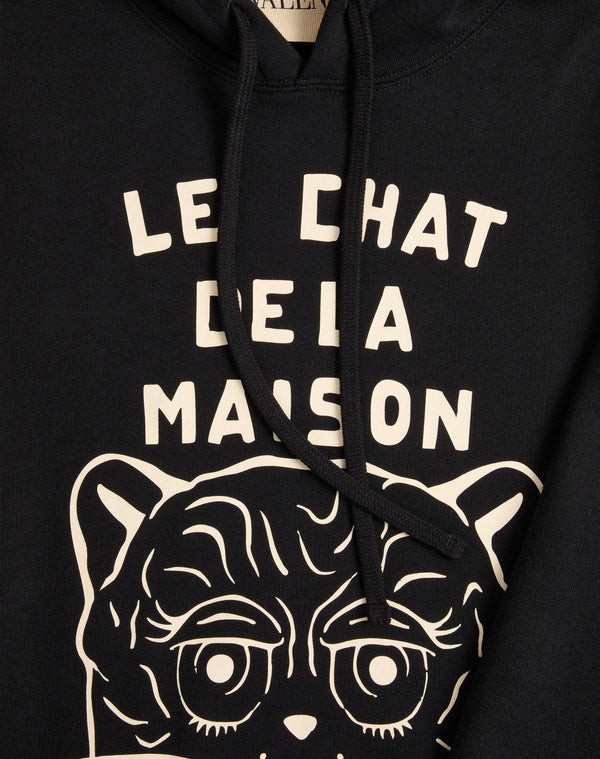 Felpa In Cotone Con Patch Le Chat De La Maison