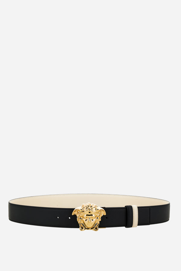 La Medusa Reversible Belt 4 Cm In Grany Calf Leather