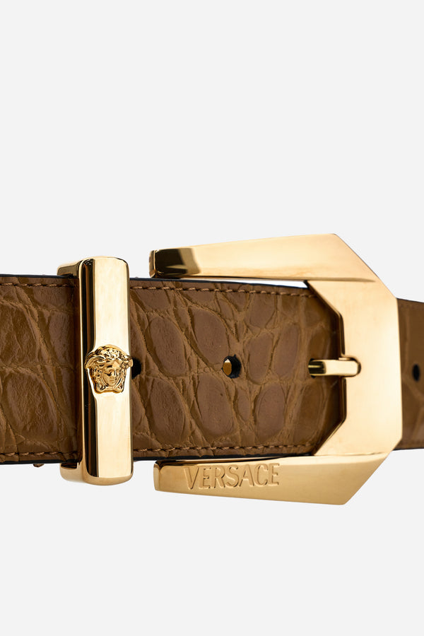 Heritage Belt H.40 In Embossed Croc Calf Leather
