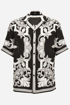 Informal Shirt In Twill Poly Architectural Barocco Print