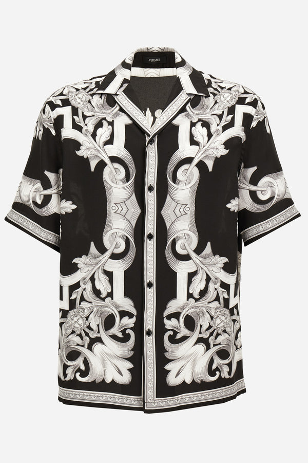 Informal Shirt In Twill Poly Architectural Barocco Print