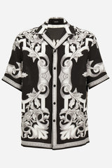 Informal Shirt In Twill Poly Architectural Barocco Print
