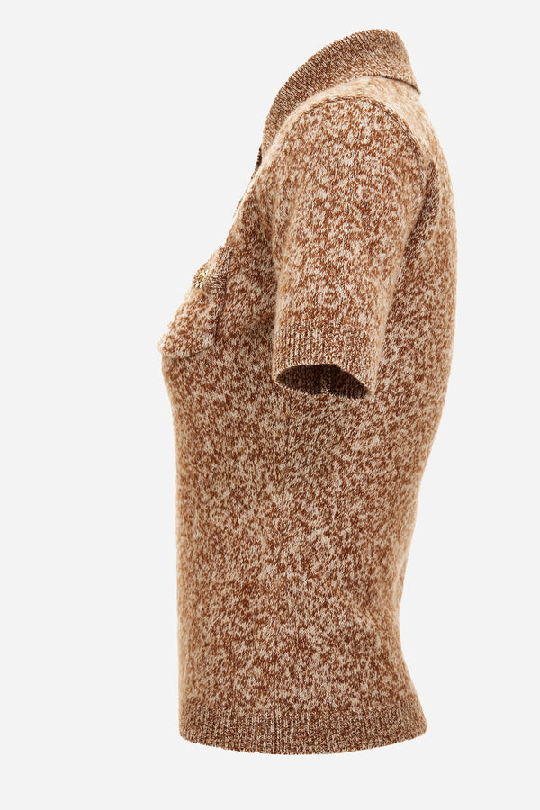 Knit Sweater In Mouline' Wool Cashmere Icons