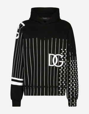 PRINTED TECHNICAL JERSEY HOODIE