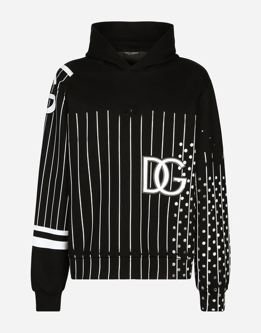 PRINTED TECHNICAL JERSEY HOODIE