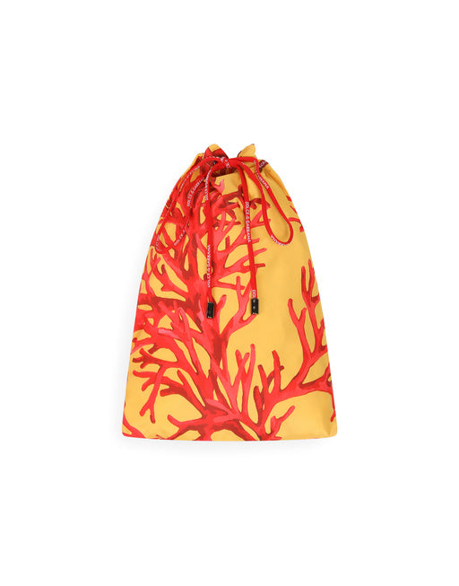 SHORT SWIM TRUNKS WITH CORAL PRINT