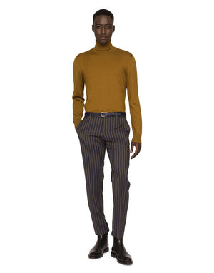 PINSTRIPE VIRGIN WOOL PANTS