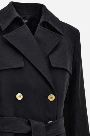 Trench/Parka In Baroque Jacquard Cotton Fabric