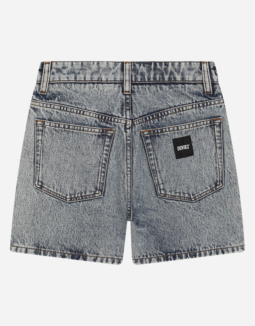 DENIM SHORTS WITH DGVIB3 LOGO