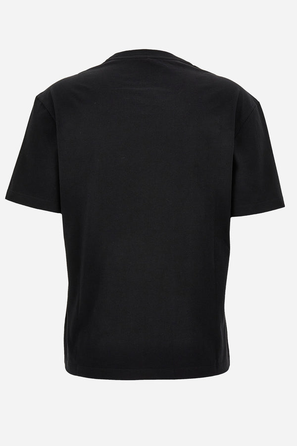 T-Shirt In Cotton Jersey With Foulard Twill Poly Print Barocco 92