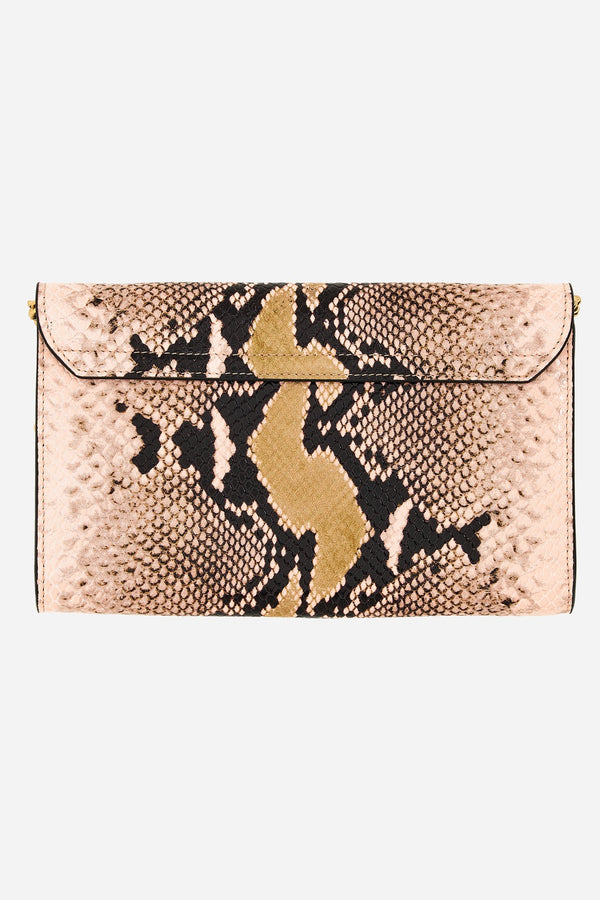 Virtus Wallet On Chain In Printed Python Calf Leather
